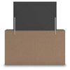 Peny 2pc Bedroom Dresser & Mirror Set w 6 Drawers | Charcoal Black