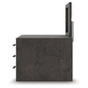 Peny 2pc Bedroom Dresser & Mirror Set w 6 Drawers | Charcoal Black