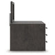 Peny 2pc Bedroom Dresser & Mirror Set w 6 Drawers | Charcoal Black