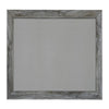 Bays 2pc Dresser & Mirror Set | 6 Drawers | Charcoal Handles | Gray