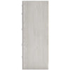 Aly 2pc Dresser & Mirror Set | 6 Drawers w Chrome Handles | White
