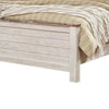 Isla California King Panel Bed | Faux Planks | Whitewash & Brown Wood
