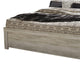 Simon Queen Panel Bed | Bordered Headboard & Footboard | Whitewash Wood