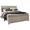 Simon King Panel Bed | Bordered Headboard & Footboard | Whitewash Wood