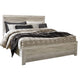 Simon King Panel Bed | Bordered Headboard & Footboard | Whitewash Wood