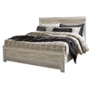 Simon King Panel Bed | Bordered Headboard & Footboard | Whitewash Wood