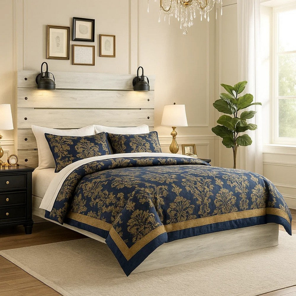 Cemy Queen Size Bed | Open Slat Headboard w 2 Sconce Lights | Whitewash