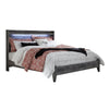 Bays King Size Bed | LED Panel Bookcase Headboard | Driftwood Smoke Gray