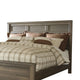 Joi King Size Bed | Plank Panel Design | Aged Oak Brown Rough Sawn