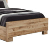 Oma Queen Panel Bed | 4 Storage Drawers | Rustic Finish | Brown Wood