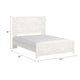Hara Queen Panel Bed w Cross-Brace Accents | Farmhouse Gray-White Wood