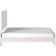 Hara King Panel Bed w Cross-Brace Accents | Farmhouse Gray-White Wood