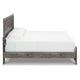 Roso King Panel Bed w Wood Grain Finish | Dark Gray Wood-Laminate