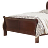 Deyr King Size Sleigh Bed | Louis Philippe Moulding | Warm Brown