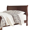Deyr California King Sleigh Bed | Louis Philippe Moulding | Warm Brown