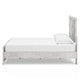 Cany Queen Size Bed | Chevron Pattern | Panel Headboard | Whitewash