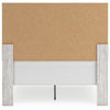 Cany King Size Bed | Chevron Pattern | Panel Headboard | Whitewash