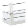 Cho 2 Tier Bar Cart | Mirrored Shelves | Clear Acrylic & Chrome Frame