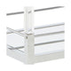 Cho 2 Tier Bar Cart | Mirrored Shelves | Clear Acrylic & Chrome Frame