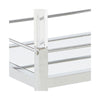 Cho 2 Tier Bar Cart | Mirrored Shelves | Clear Acrylic & Chrome Frame
