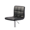 Beal Swivel Barstool Chair Set of 2 | Black Faux Leather | 24-33" Adjustable