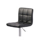 Beal Swivel Barstool Chair Set of 2 | Black Faux Leather | 24-33" Adjustable