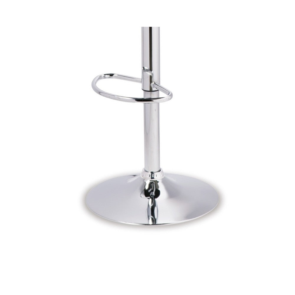 Beal Swivel Barstool Chair Set of 2 | Black Faux Leather | 24-33" Adjustable