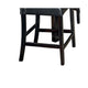 Jey 5pc Counter Height Dining Set | Faux Marble Table | Black Tufted Chairs