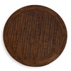 Becy Counter Height Dining Table | 48" Round Brown Top | Black Base