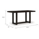 Nea Counter Height Dining Table | 76" Dark Grayish Brown Wood