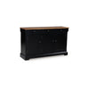 Fleur Sideboard Buffet Server | 59" Butcher Block Top | Brown Black