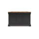 Fleur Sideboard Buffet Server | 59" Butcher Block Top | Brown Black