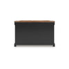 Fleur Sideboard Buffet Server | 59" Butcher Block Top | Brown Black