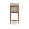 Wrenn Counter Stool Chair Set of 2 | Beige Padded | Natural Light Brown