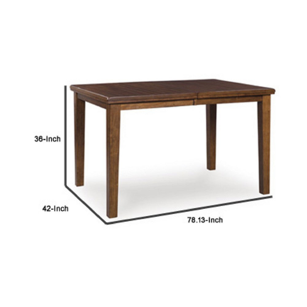 Raly Extendable Counter Height Table | 42-60" Top | Medium Brown