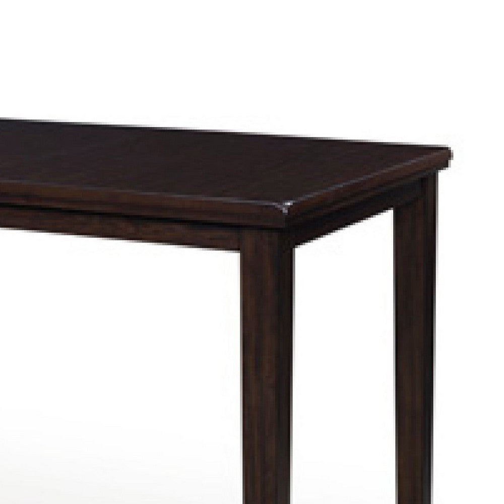 Hado Counter Height Table | 60-78" Extendable Tabletop | Dark Brown