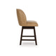 Nea Swivel Counter Stool Chair Set of 2 | Warm Brown Faux Leather