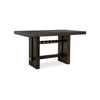 Haus Counter Height Table | 66" Rectangular Top | Dark Brown Wood