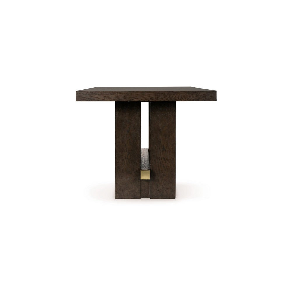 Haus Counter Height Table | 66" Rectangular Top | Dark Brown Wood