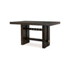 Haus Counter Height Table | 66" Rectangular Top | Dark Brown Wood