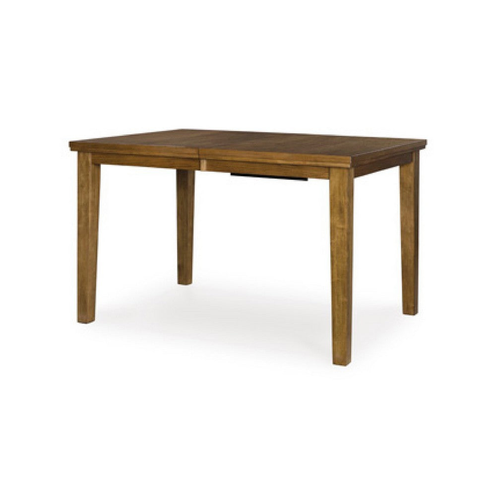 Fori Counter Height Table w Butterfly Leaf | 60-78" Light Brown Top