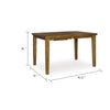 Fori Counter Height Table w Butterfly Leaf | 60-78" Light Brown Top