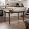 Fori Counter Height Table w Butterfly Leaf | 60-78" Light Brown Top