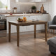 Fori Counter Height Table w Butterfly Leaf | 60-78" Light Brown Top