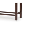 Rex Counter Height Bench | 48" Light Brown Plank Seat | Dark Brown