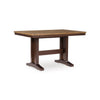 Rex Extendable Counter Table | 2 Leaves | Light Brown Planks | Dark Brown