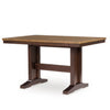 Rex Extendable Counter Table | 2 Leaves | Light Brown Planks | Dark Brown