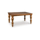 Gela Counter Height Table | 66" Rectangular Top | Turned Legs | Brown