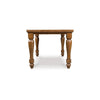 Gela Counter Height Table | 66" Rectangular Top | Turned Legs | Brown