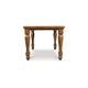 Gela Counter Height Table | 66" Rectangular Top | Turned Legs | Brown